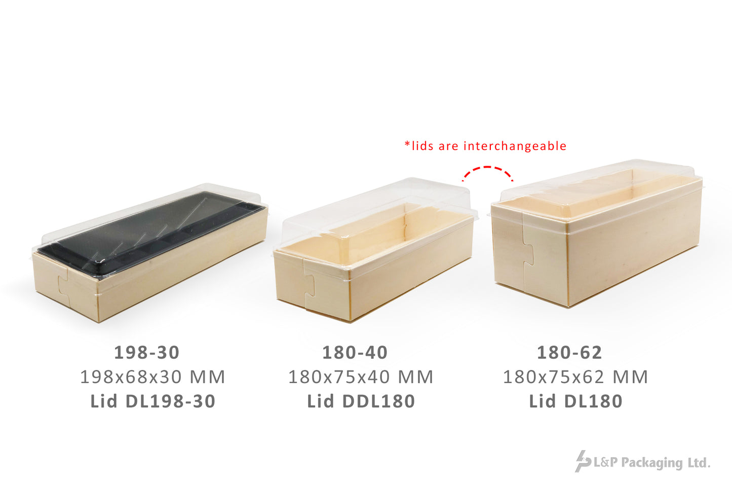Self-Attached Rectangular Containers