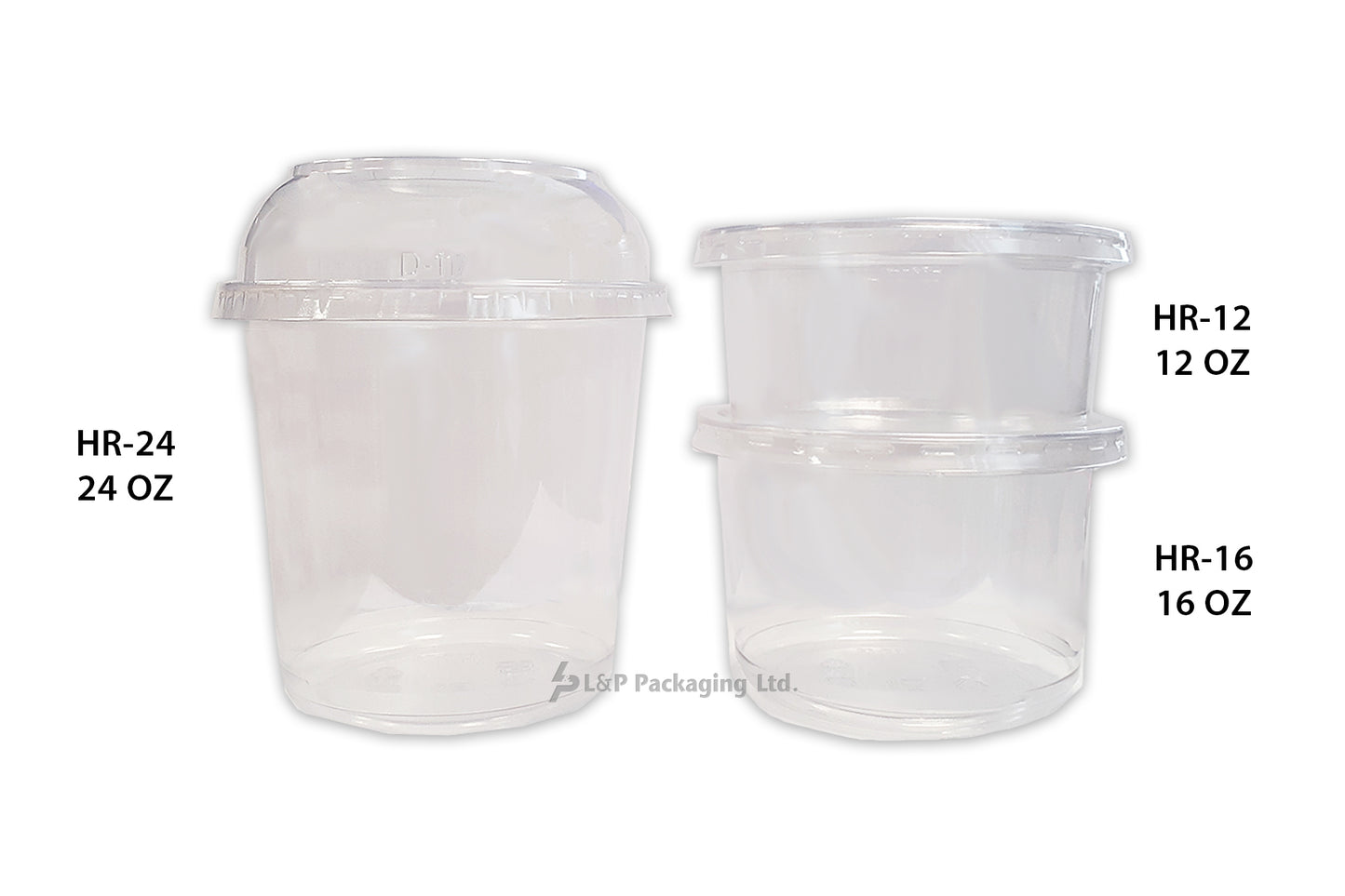 CLEAR ROUND CONTAINERS