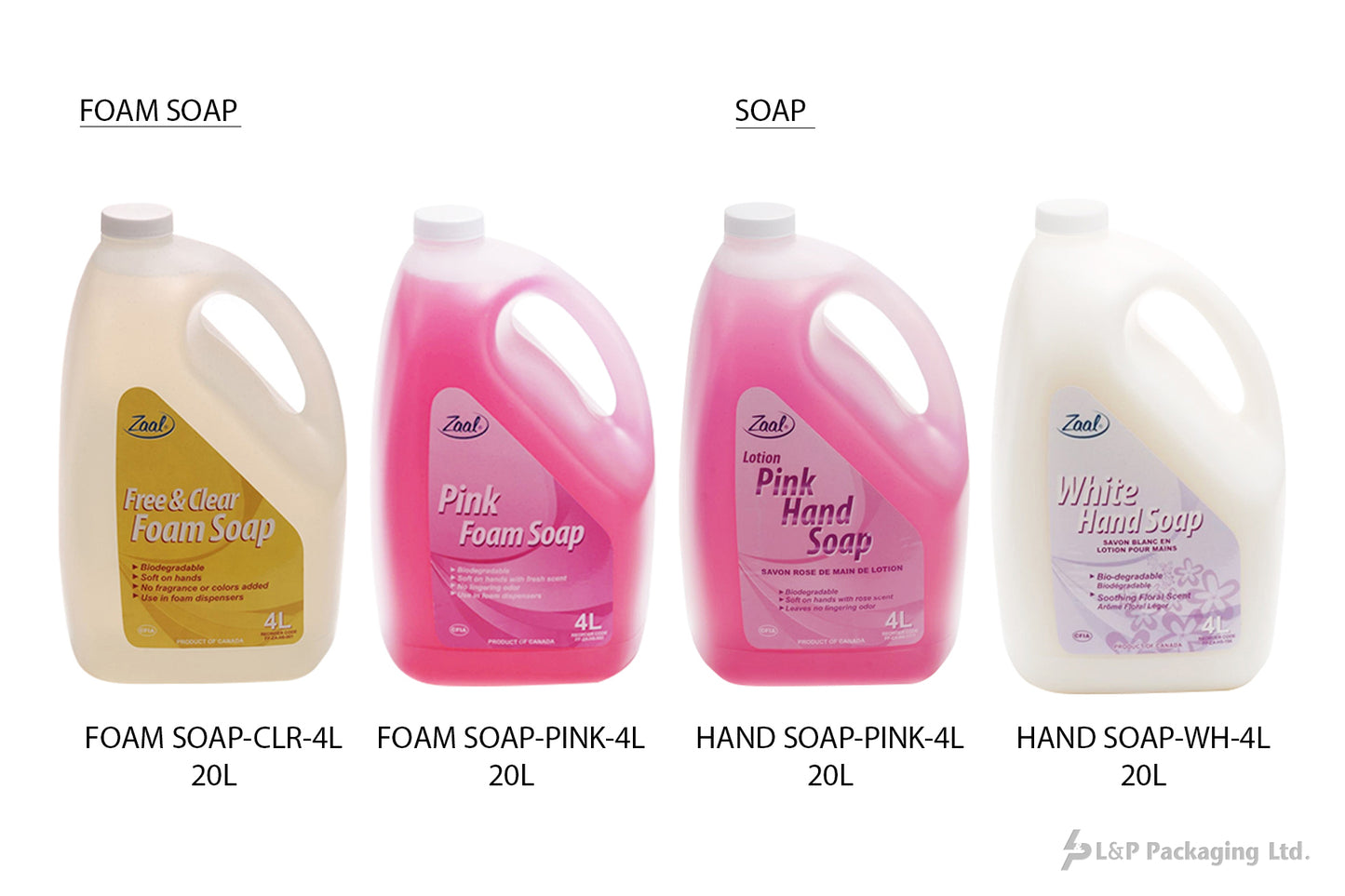 Hand Soap Refills-4L-Zaal