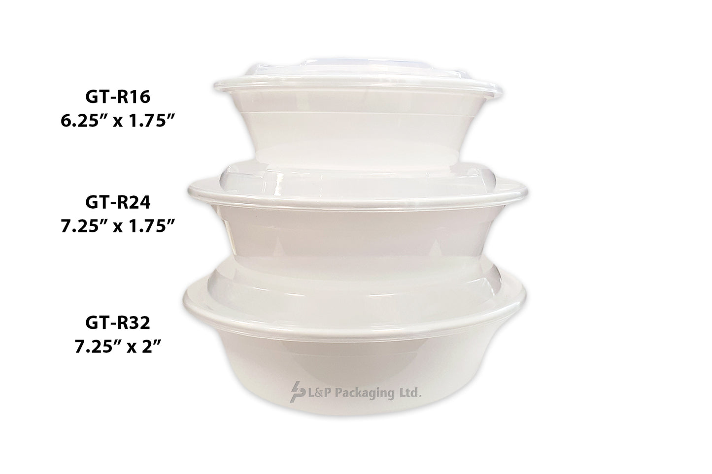 OUTER-LOCK WHITE PLASTIC BOWLS