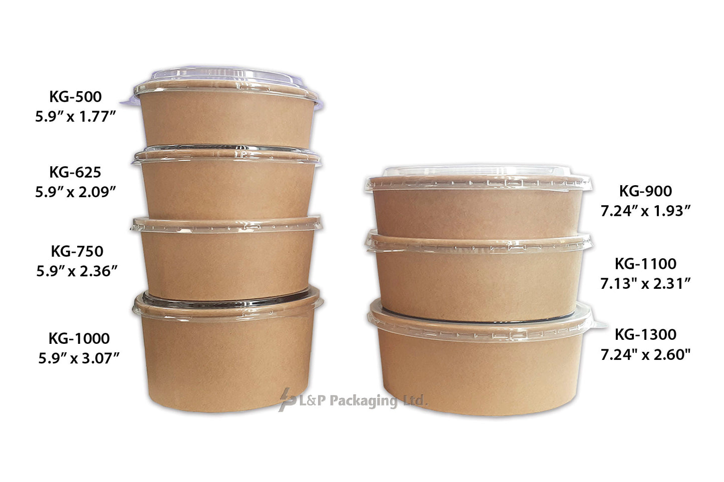 Round Kraft Paper Bowls