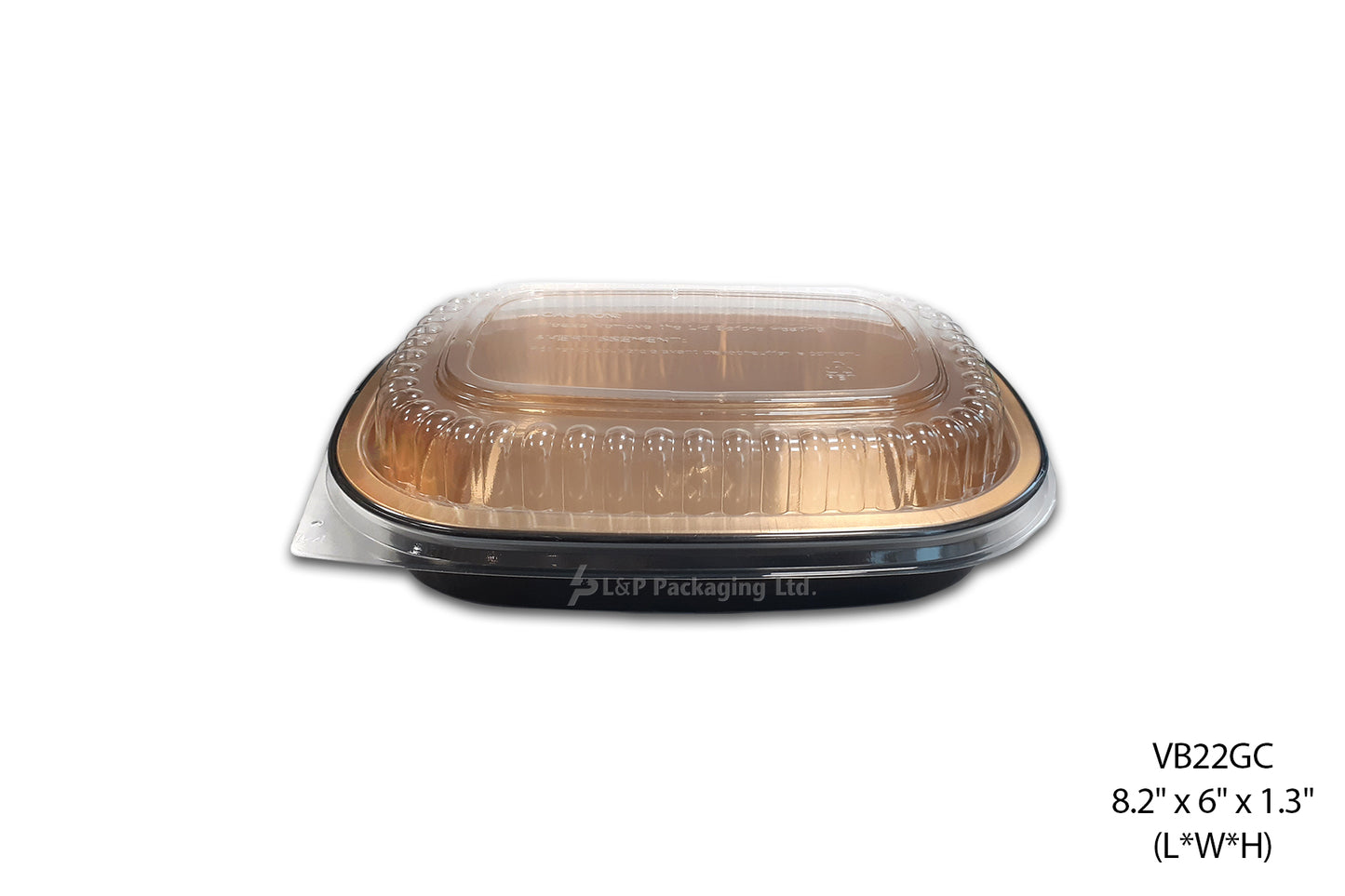 BLACK/ GOLD ALUMINUM CONTAINERS