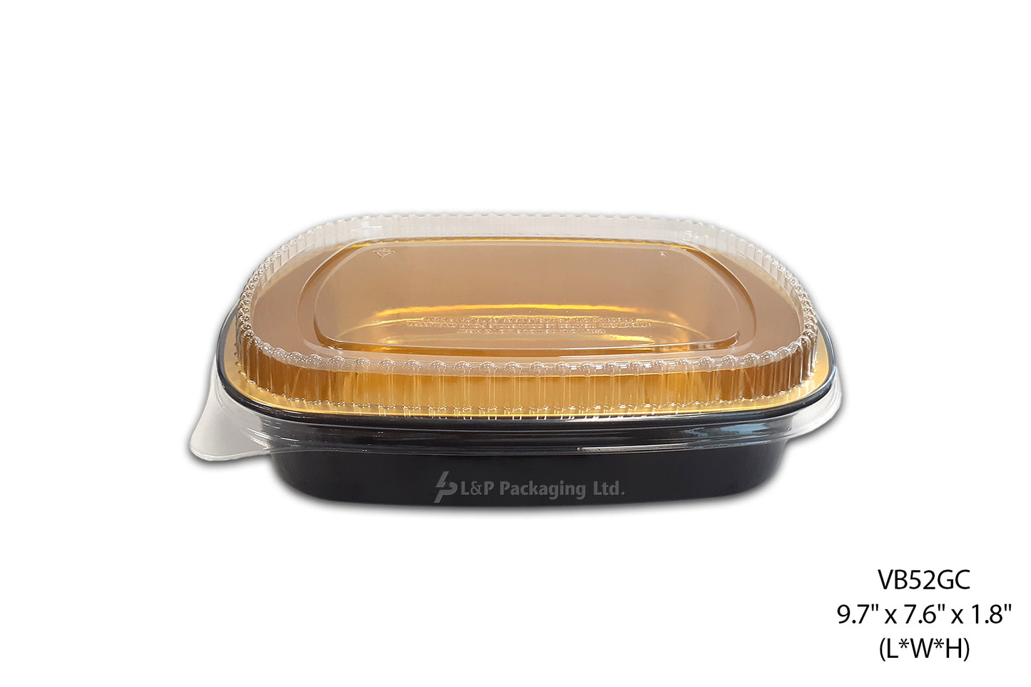 BLACK/ GOLD ALUMINUM CONTAINERS