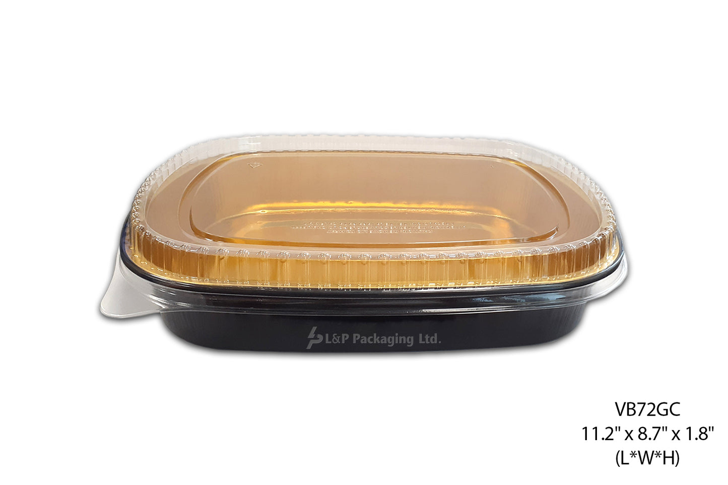 BLACK/ GOLD ALUMINUM CONTAINERS