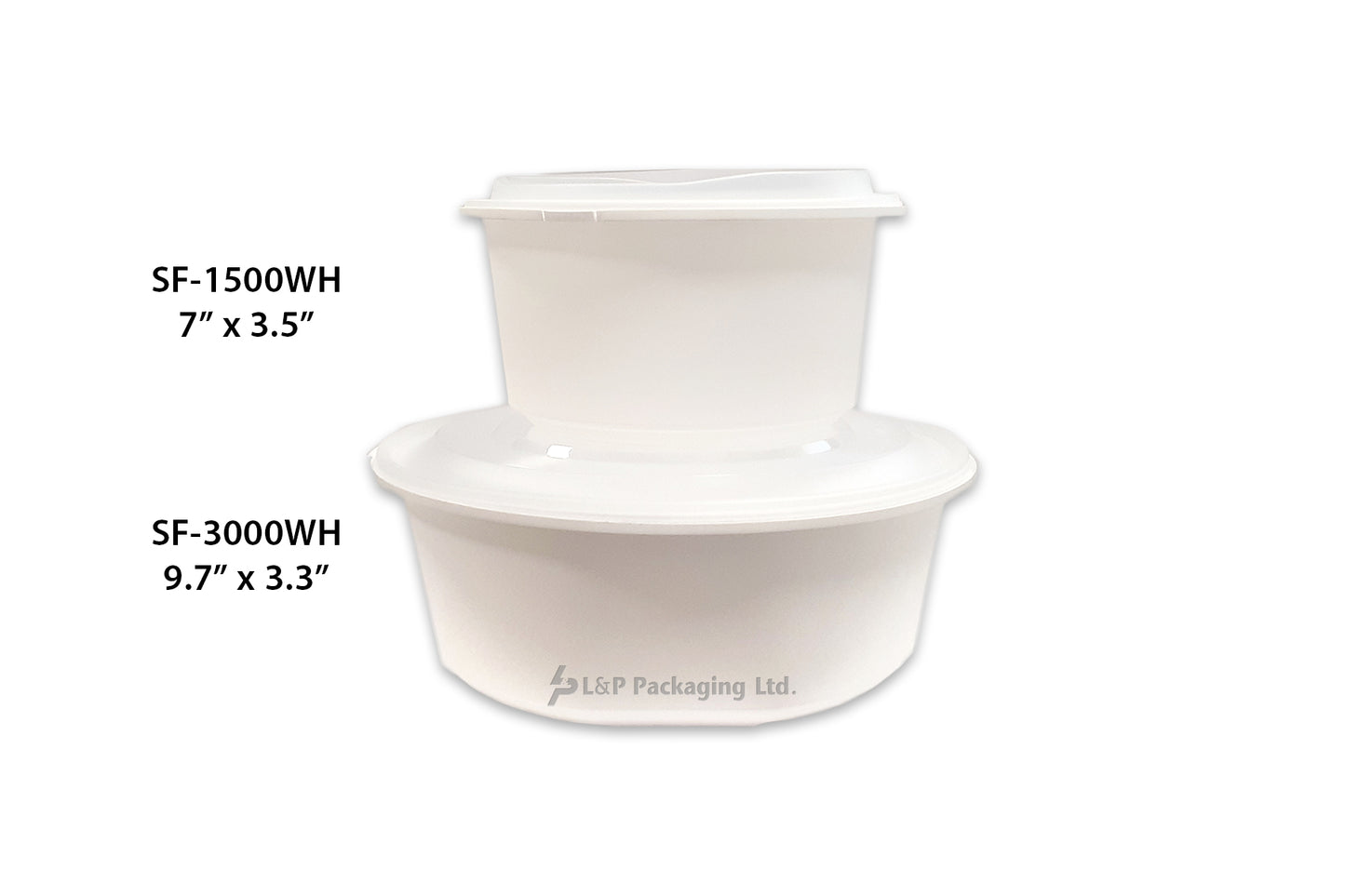 White Matte Plastic Bowls