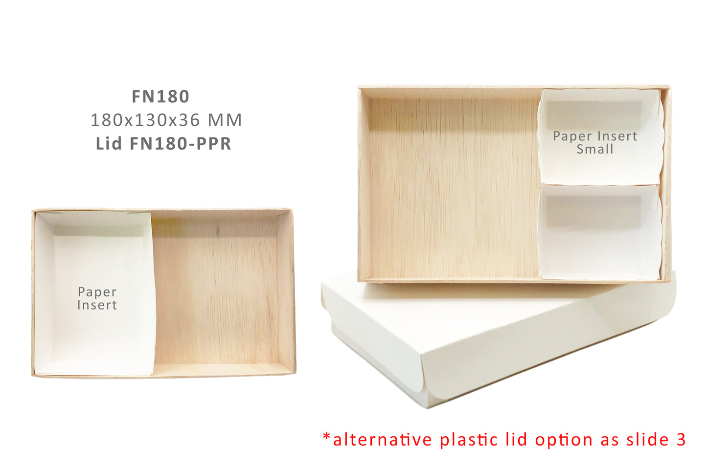 Paper-Attached Rectangular Containers