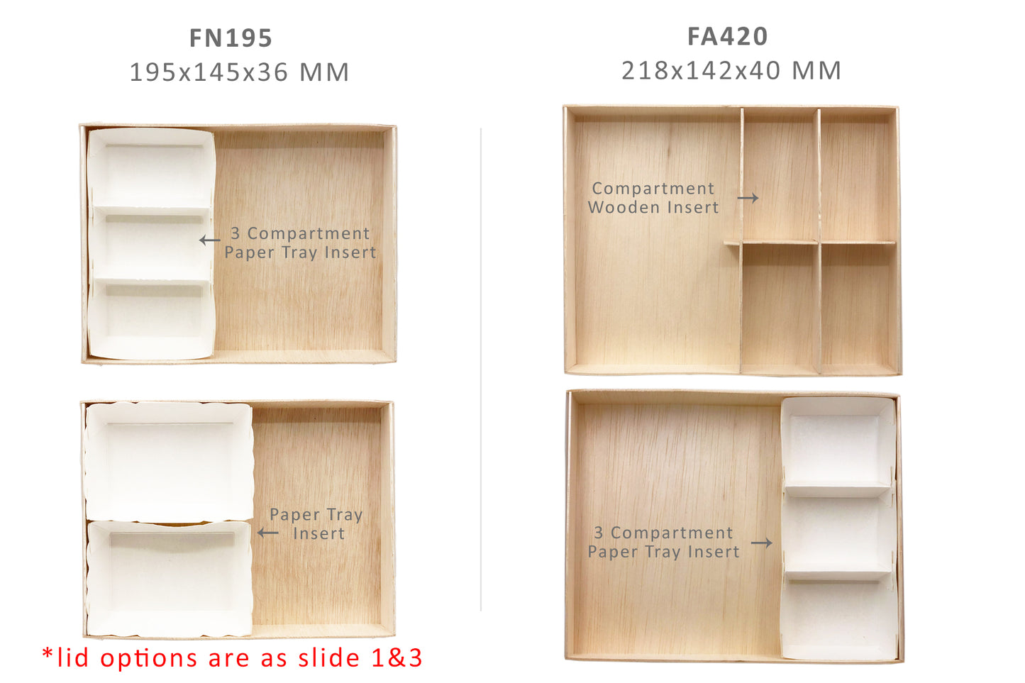 Paper-Attached Rectangular Containers