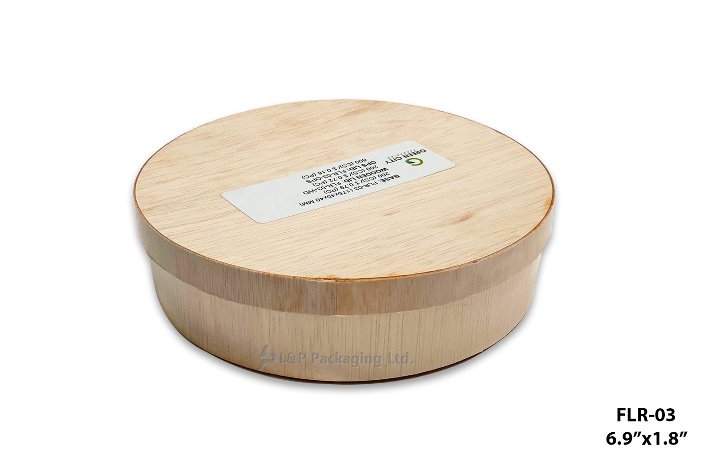 Round Wooden Containers