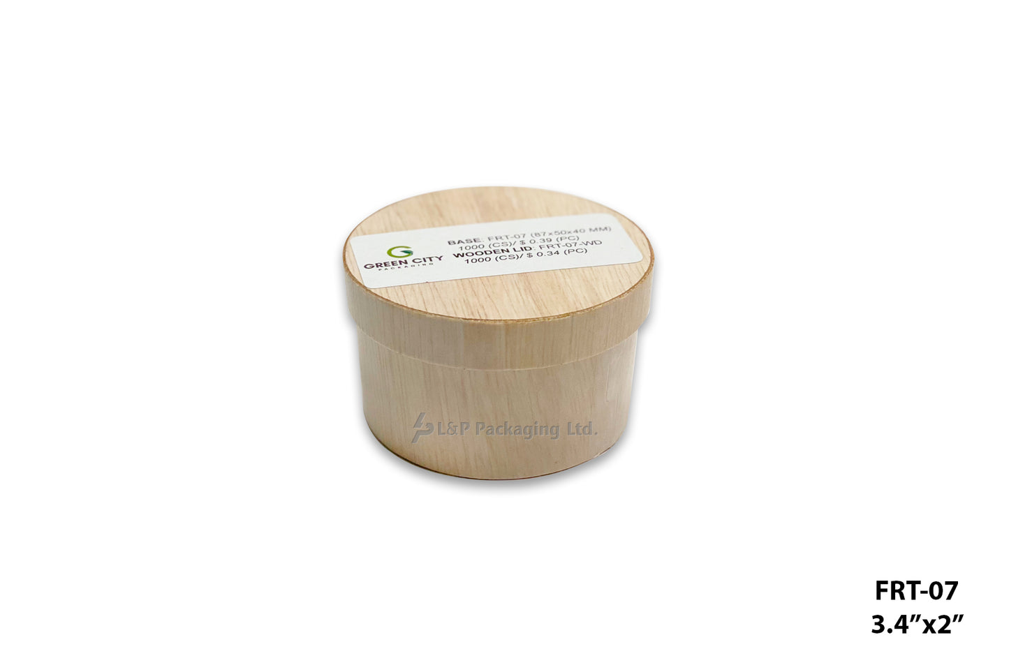 Round Wooden Containers