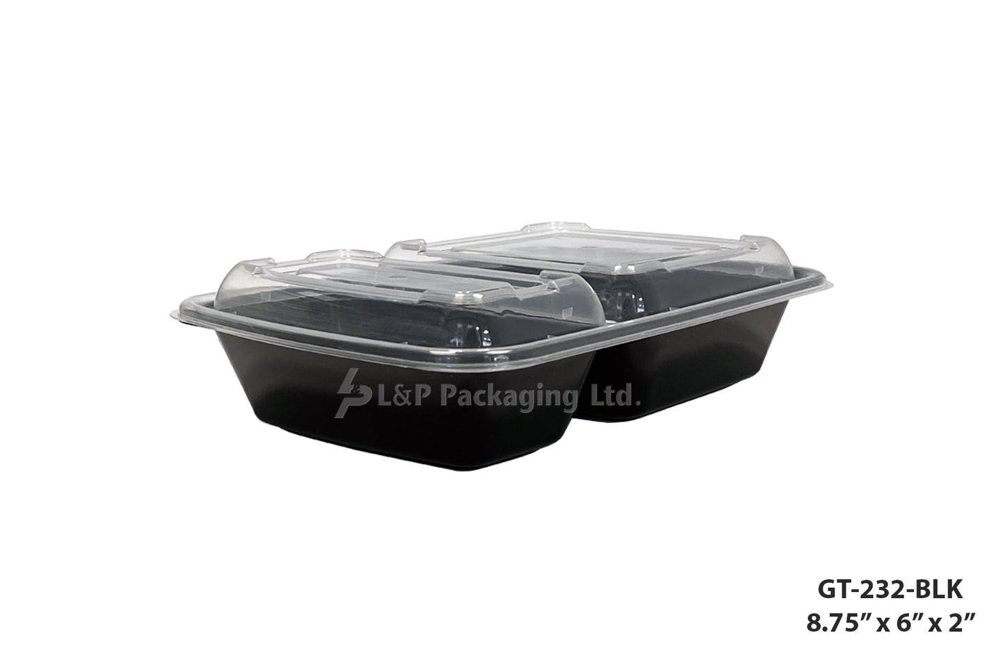 2 COMP RECT CONTAINER-GT