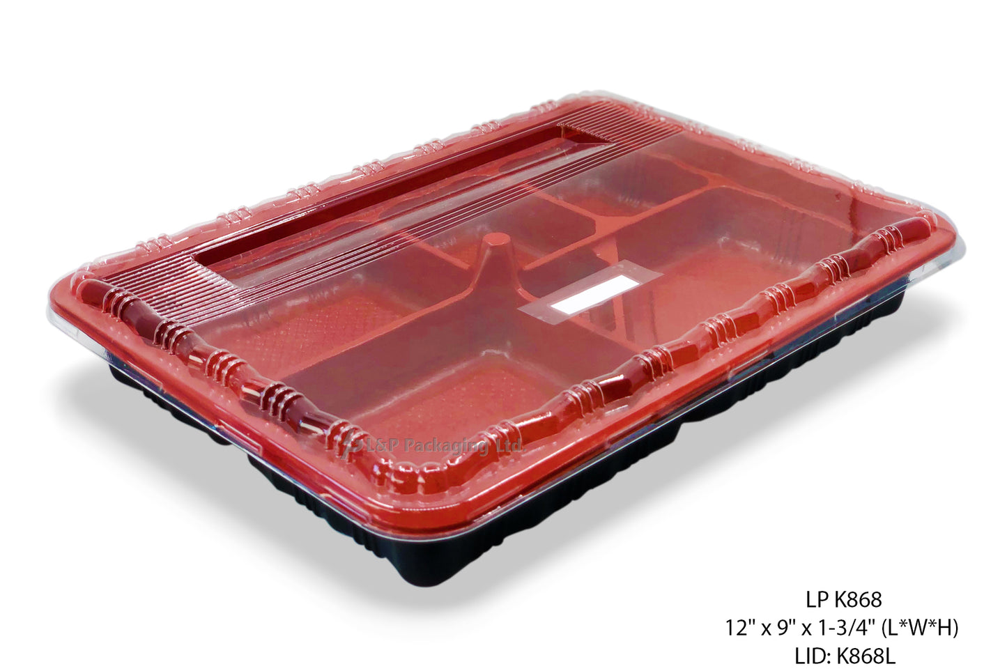 RED RECT BENTO BOXES