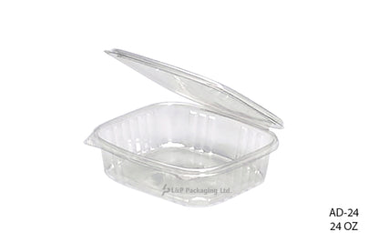 Hinged Salad Containers
