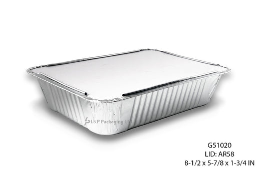Rectangular Aluminum Container