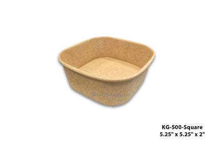 Square Kraft Paper Container