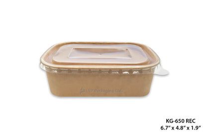 Rectangular Kraft Paper Containers