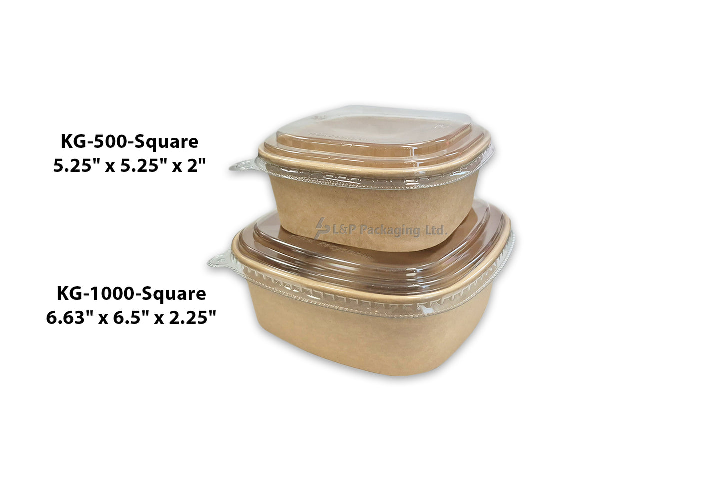 Square Kraft Paper Container