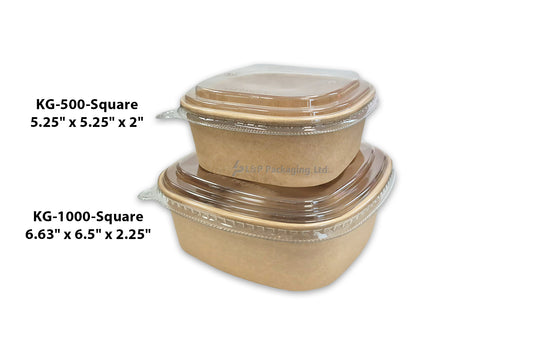 Square Kraft Paper Container
