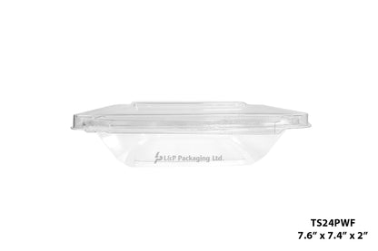 Hinged Containers with Secured Tab Lock