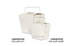 WIRE HANDLE FOOD PAILS