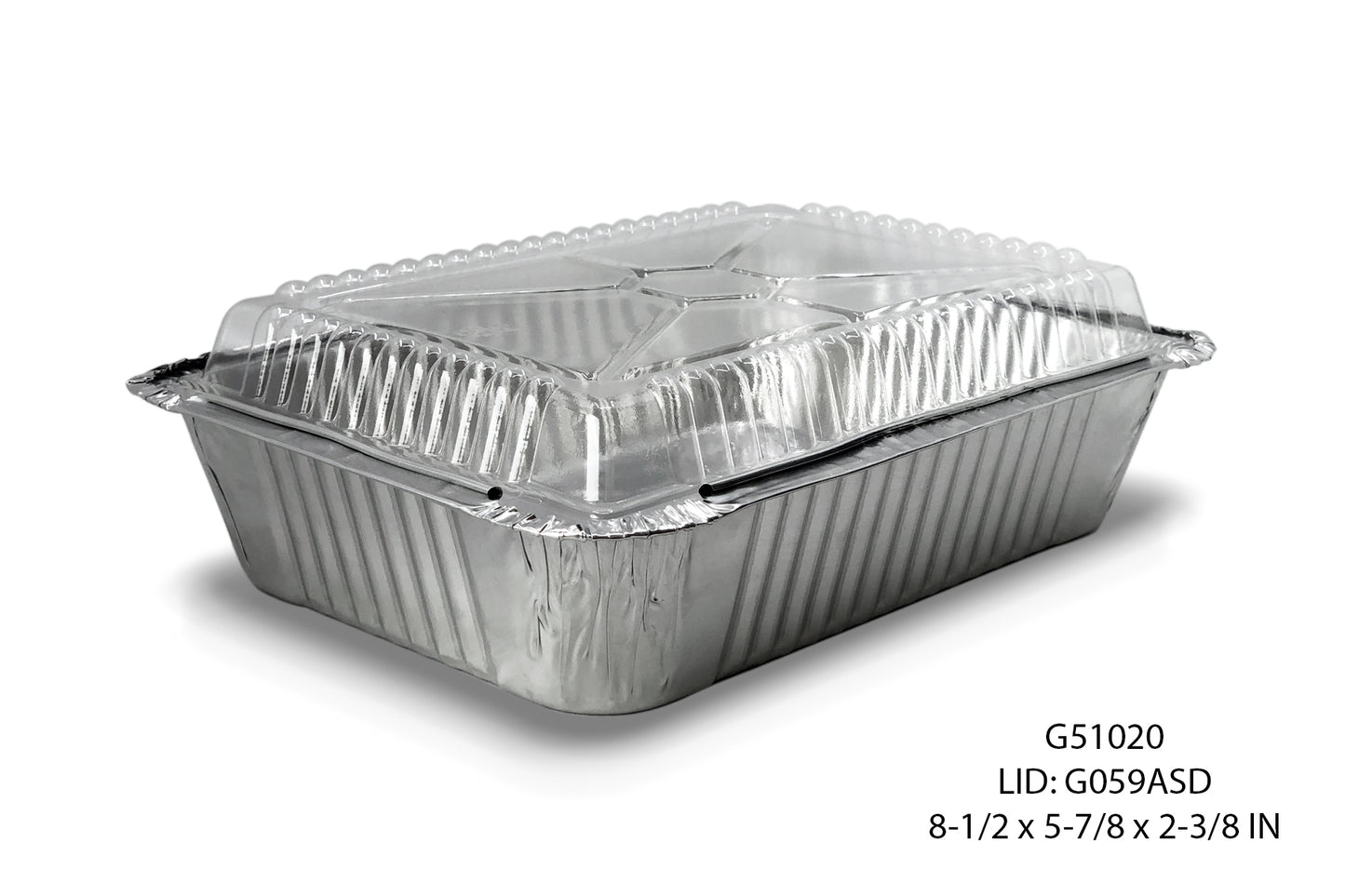 5X8" RECTANGULAR ALUMINUM CONTAINER