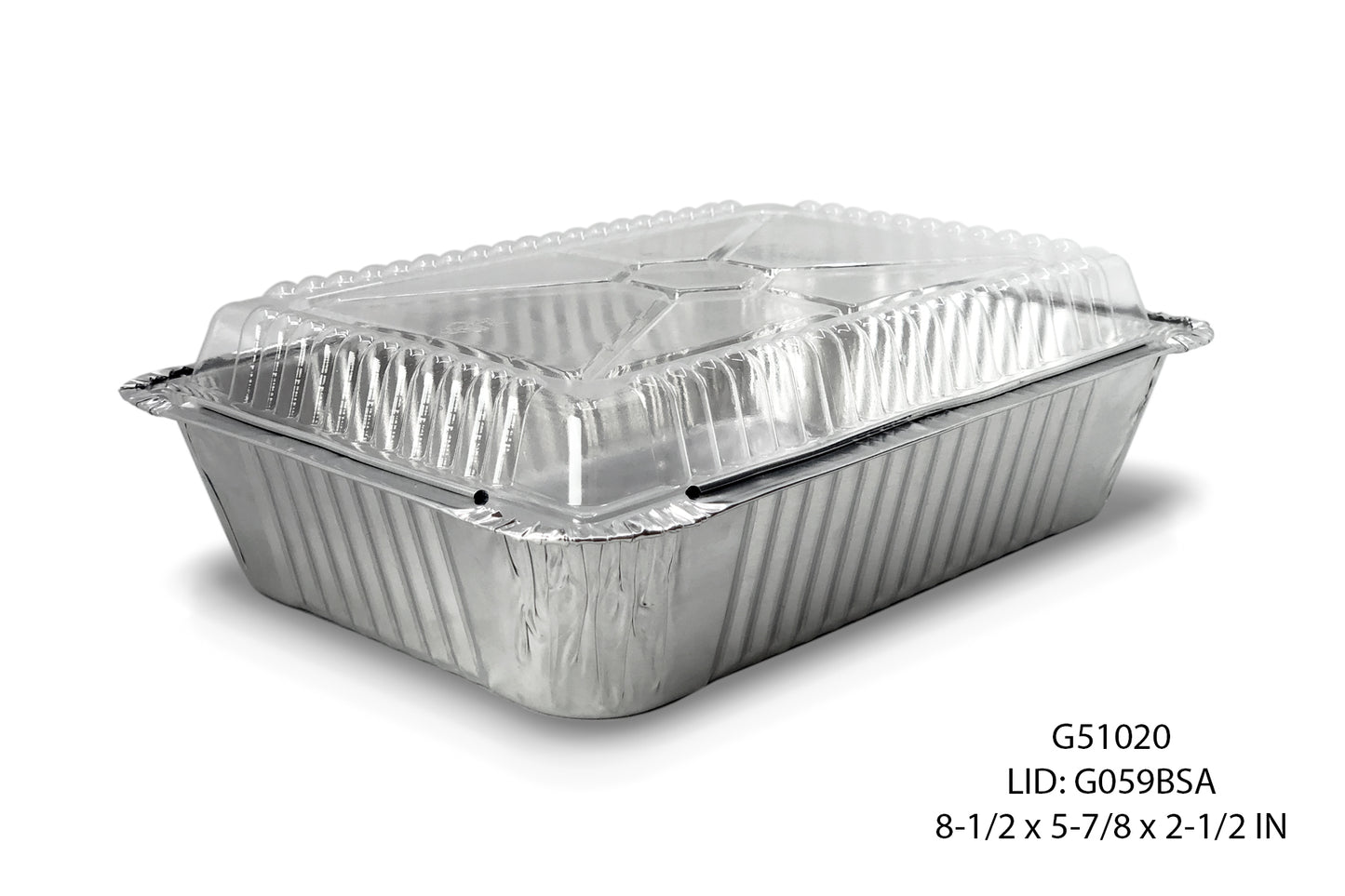 5X8" RECTANGULAR ALUMINUM CONTAINER