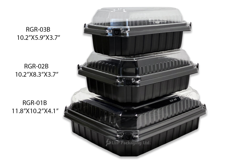 Rectangular Dome Lid Tab-lock Containers – L&P Packaging Ltd